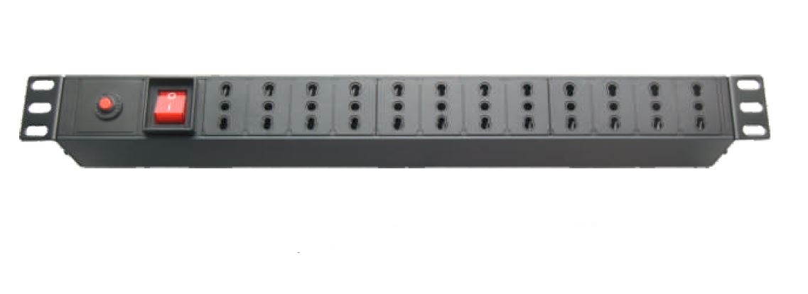 12 ways Italy socket PDU with switch and overload protection