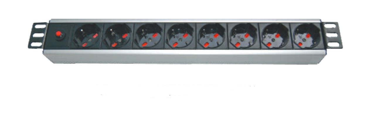 8 ways Italy socket PDU with overload protection